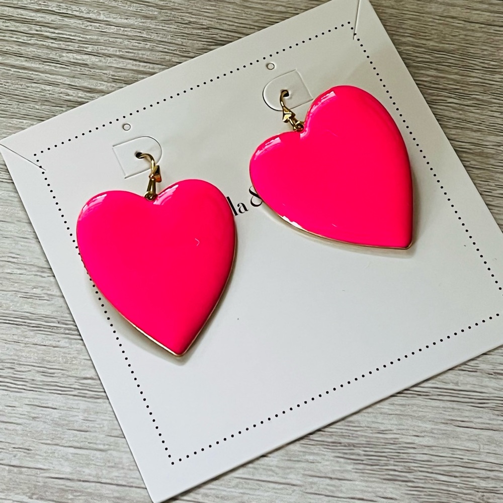 Stella & Dot Amore Enamel Earrings NWT